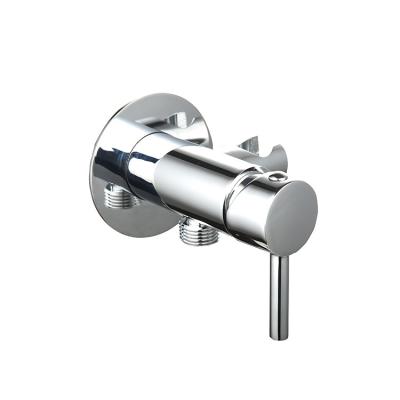 China Modern unsealed wall mounted hot and cold shower mixer valve with shattaf holder for sale