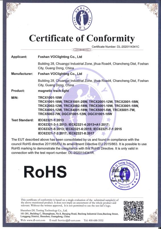 RoHS - Foshan VOCbuilding Co,.Ltd