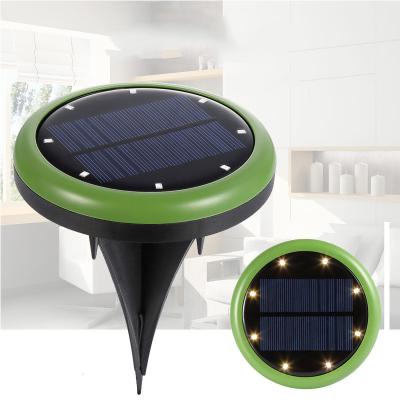 China IP65 Smart Garden Lawn Patio Leads Outdoor ABS Solar Powered 8 Disc Ground Lamp Led Solar Garden Light for sale