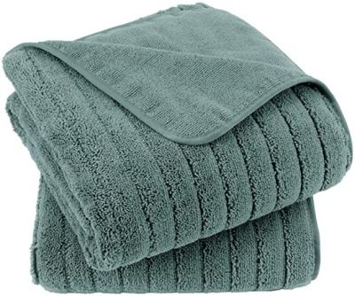 China Kid Safe Set of Polyester Microfiber Extra Large Quick Dry Lint Free Bath Towels, A Set of 2 Bath Towels (Ribbed Design) for sale