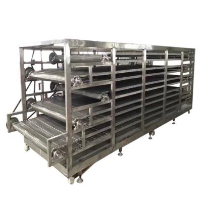 China Heat Resistant Stainless Steel Wire Mesh Belt Conveyor With Fans For Food&Beverage Industry for sale