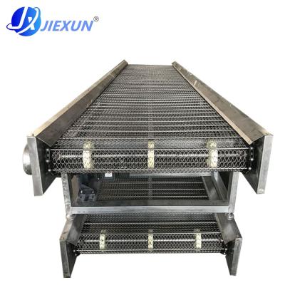 China Food Grade Stainless Steel Heat Resistant Multilayer Belt Type Fruits And Vegetables Cooling Drying Conveyor for sale