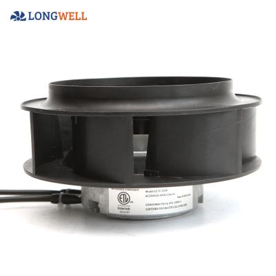 China Tech Put EC Plastic Impeller DC 24V 48V BLDC 0~10V PWM Fan Loading /Over Voltage Protection 225mm Fan Rear Centrifugal Fan for sale