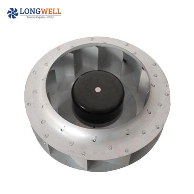 China Exhaust Ventilation Metal 280mm Galvanized Impeller EC 115v 230v Back Curved High Pressure Centrifugal Impeller for sale