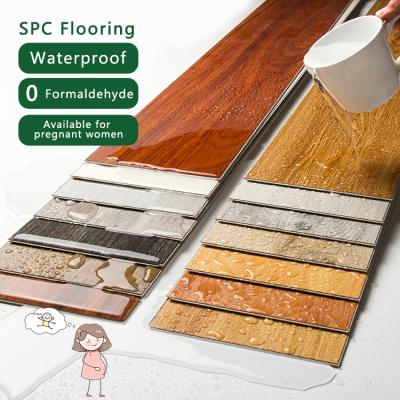 China Water Resistant Chinese Factory Manufactured Home Decoration Interlock LVP Vinyl Plank SPC Flooring for sale