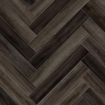 China Durable Water Resistant Handscraped Chevron PVC Vinyl SPC Plank Herringbone Flooring for sale