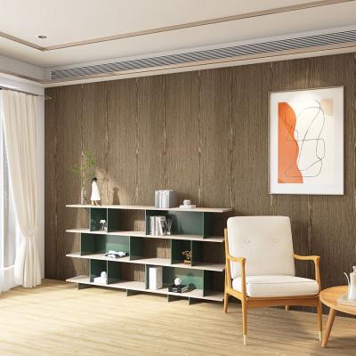 China Single Click 3D Interior Wall Design Simple Best Price Eco-Friendly/Soundproof/Insect-Proof/Mould-Proof Color Wood Textured MgO Wall Panel for sale