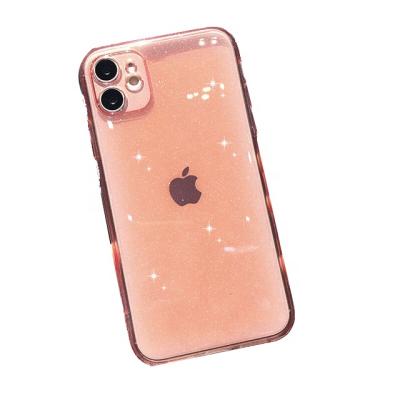 China Anti-fall Colorful Clear Soft Silicone Glitter Shockproof Case For iPhone 13/13pro/13pro Max for sale