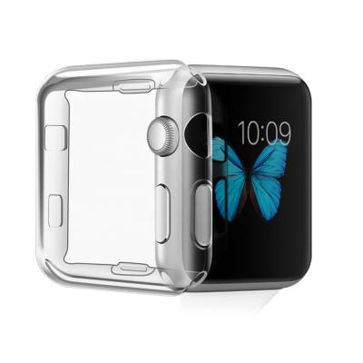 China Ultra Thin Ultra Clear Full Cover Soft Case 360 ​​TPU For Apple Watch Clear TPU Case For iWatch 38 40 42 44 Mm Ultra Thin TPU Case for sale