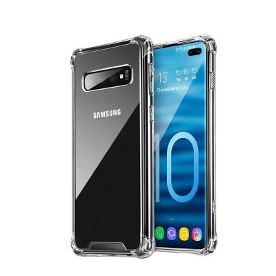 China Shock Absorption For Samsung Galaxy s10 Clear Case Camera Protection, S10 Hard TPU Shockproof Bumper Case, Hot S10 lite Case Phone Cover for sale