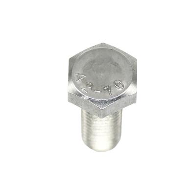 China 304 Stainless Steel Stainless Steel Hex Bolts M6-M20 Full Tooth Fasteners GB5873 for sale