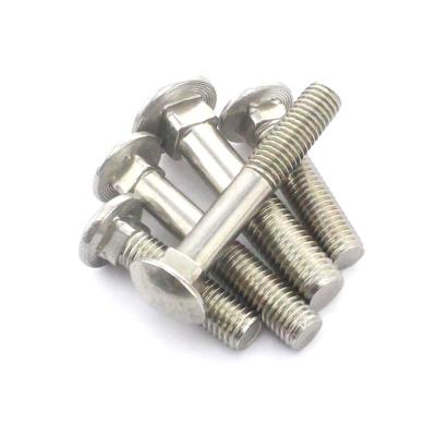 China DIN603 Stainless Steel 304 Stainless Steel Carriage Bolt M6M8M10M12 Flat Head Square Neck Carriage Bolt for sale