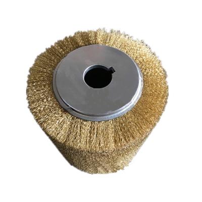 China Steel wire brush steel industrial building derusting and polishing roller for sale