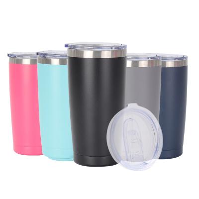 China PORTABLE Wholesale Automatic Straight Cup 20oz Cup Double Wall Vacuum Flask Thermos Cup Vacuum Flask Bottles for sale