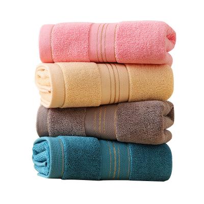 China OEM Sustainable Cotton Towel Soft Absorbent And Quick Drying Towel Set Customizable Logo for sale