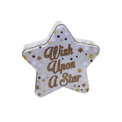 China At Home and Abroad Sold Custom Cookie Candy Star Shape Toys Cosmetic Gift Tin Box for sale