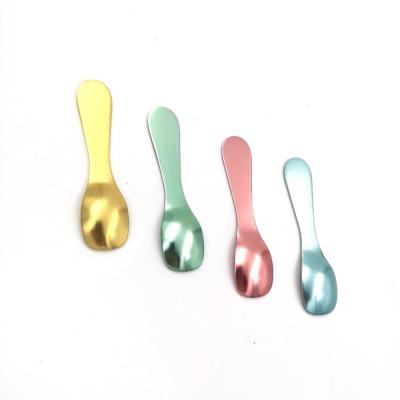 China Sustainable Gold Aluminum Oxide Ice Cream Spoon And Knife Easy To Melt Ice Japan Style for sale