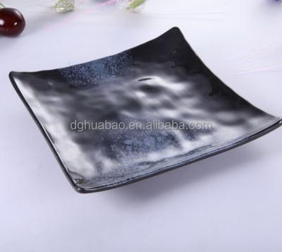 China Viable japanese dinnerware /black japanese sushi dinner set/porcelain glass imitation japanese dinnerware for sale