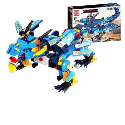 China Toy Dowellin Building Block Robotic DIY Dragon Battery Operated Remote Control Robot for sale