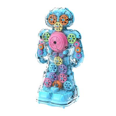 China Plastic Transparent Electric Gear Robot With Light Music Ride Kids Toys Other Hobbies Amazon Toys And Tops Selling Products Toys For Boys for sale