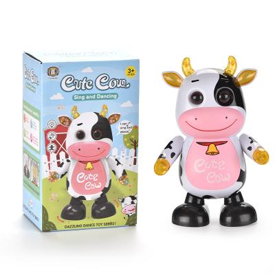 China DF New Product Ideas 2021 New Product Ideas Baby Electric Toy Kids Dancing Toy Musical Toy Hot Smart Dancing Cute Cow Walking KB304756 for sale