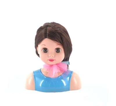 China Educational DF head doll girls dressing up half body retail store for kids diy doll toy for girls makeup toys toys hair salon 2022 new arrivals for sale