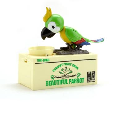 China Sounding To DF The Piggy Bank - Robotic Coin Chewing Toy Money Saving Box Stealing Parrot Coin Bank Novel Toys Products Best Selling for sale