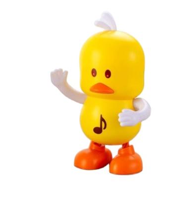 China Electric Dancing Cute Duck Toy DF Light Music Cheap Plastic Universal Children Play Animals Gift Toys Hot Sale for sale