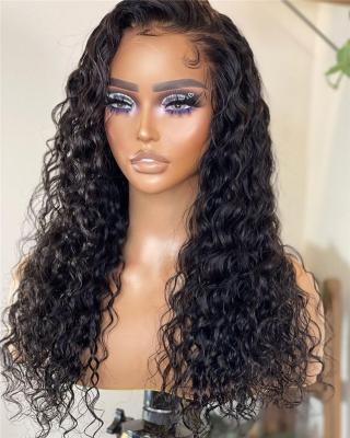 China Body Wave 13x4 4x4 Wigs Brazilian Hair Lace Front Lace Front Wig Custom 180%density 360 With Baby Hair Virgin Hair Wigs for sale