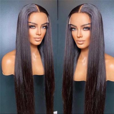 China 100% Brazilian Hair Lace Front Wig 13x4 4x4 Body Wave Virgin Human Hair Full HD Straight Lace Wig Remy Frontal Wigs For Black Women for sale