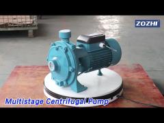 Water Multistage Centrifugal Pump Double Impeller 150L/Min Cast Iron