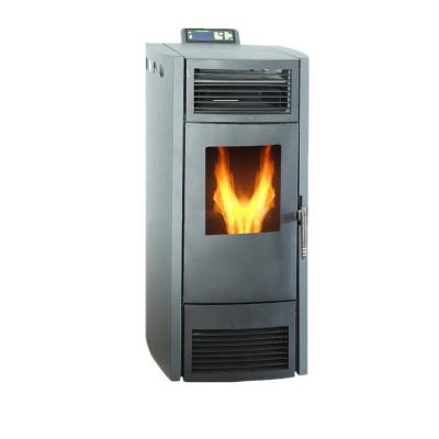 China Indoor Cold Rolled Steel Using Wood Pellet Fireplaces Stoves With Remote Control for sale