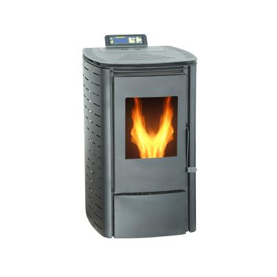 China Modern Portable 6kw Cast Iron Wood Burning Pellet Stove for sale