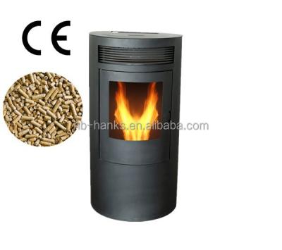 China Cold Rolled Steel Smokeless Indoor Using Wood Pellet Biomass Stove With Remote Control for sale