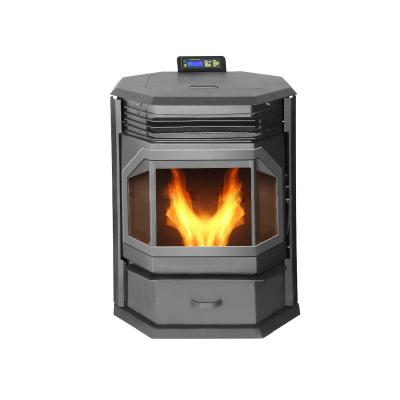 China Automatic Metal Green Power Pellet Stove With Remote Control CE EN14785 for sale