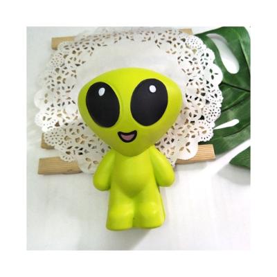 China Alien Slow Rising Scented Squishy Hand Toy Reliever Stress Squeeze Toys Squishy Person Big Eyes Green Alien Big Eyes for sale