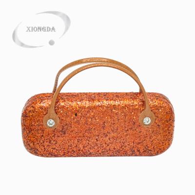 China Glass Storage New Arrival Handbag Glass Case Packaging Personalized PU Glass Leather Case for sale