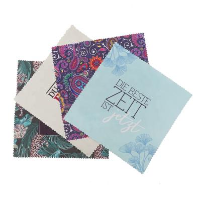 China Luxury Custom Glass Storage Logo Printing Microfiber Glass Cloth Eyeglass Cleaning Cloth for sale