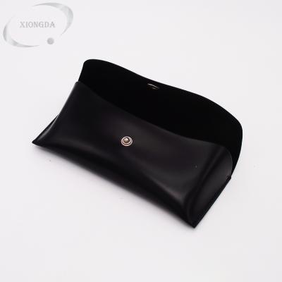 China Handcrafted Soft Genuine Leather Glasses Case Single Slot Leather Sunglasses Glasses Bag Spectacle Pouch for sale