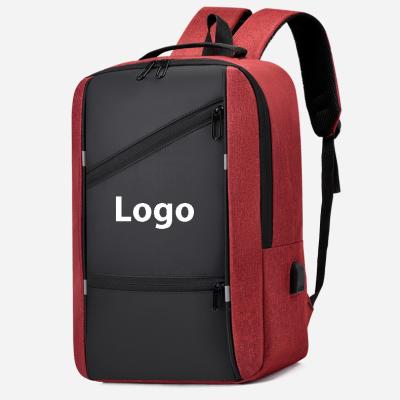 China With 2023 New Design Multiple USB Battery Charger Compartment Backpack Business Travel Laptop Backpack for sale