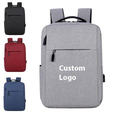 China Custom Logo USB Business Men's Laptop Bag Wholesale Durable Business Backpack For Business Travel Laptop Backpack for sale