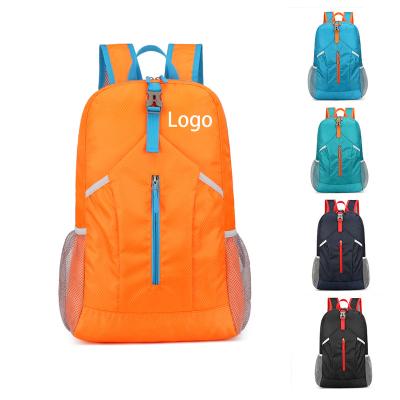 China Best Waterproof Promotion Item Customize Logo Waterproof Personalized New Light Weight Increasing Camping Foldable Backpack for sale