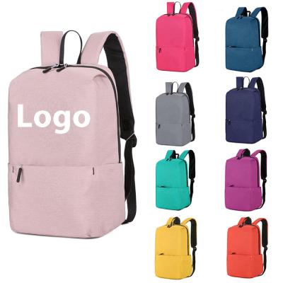 China Word Small Casual Sports Waterproof Lightweight Travel Increasing Two Tone Girls Boys Backpack With Custom Logo for sale