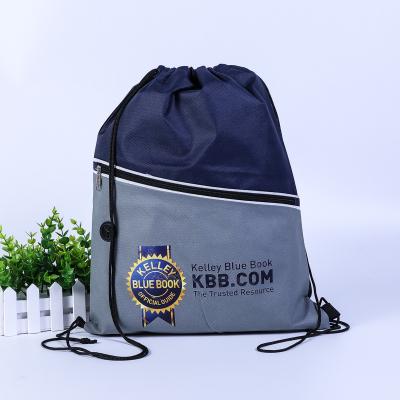 China Plain Or Customize Customized Logo Non Woven Drawstring Backpack For Promotional Activity for sale