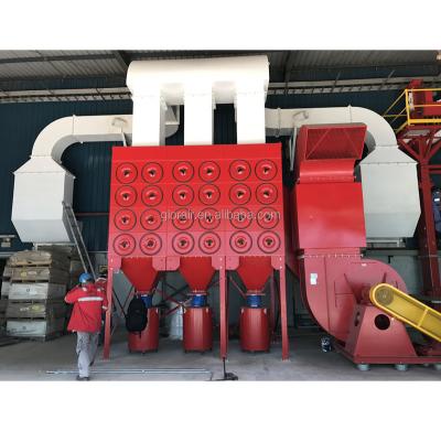 China Factory imported horizontal media cartridge dust collector for fiberglass dust extraction machine for industry for sale