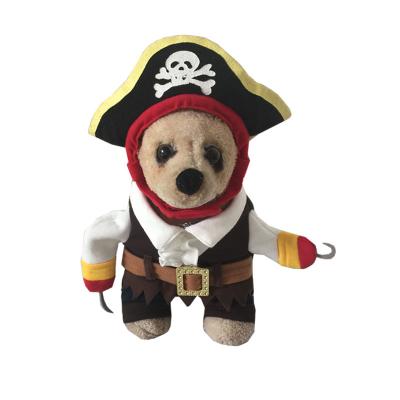 China 2021 Viable Halloween Cosplay Pirate Dog Costume Dog Jumper Hat For Party for sale