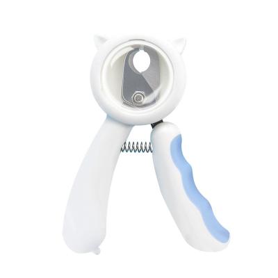 China 2021 Viable Cat Shaped Anti-Splash Pet Nail Clippers Cute Pet Grooming Product Dog Nail Trimmer for sale