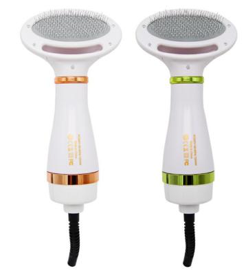 China Portable High Quality Viable 2 in 1 Professional Hair Dryer Brush Pet Grooming Hair Dryer Brush and Dog Comb for sale