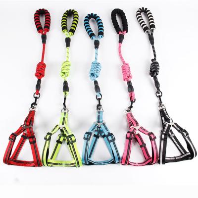 China 2021 Hot Sale Adjustable Thoughtful Harness Leash Set For Dogs Brave Man for sale