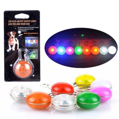 China Customized Wholesale Clip On LED Dog Night Pendant Security Flash Light Dog Tag for sale